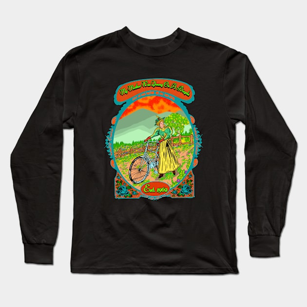 My mother was young on a bicycle Est. 1962. Long Sleeve T-Shirt by Virtual Designs18